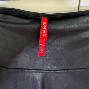 Spanx Faux Leather Leggings Medium